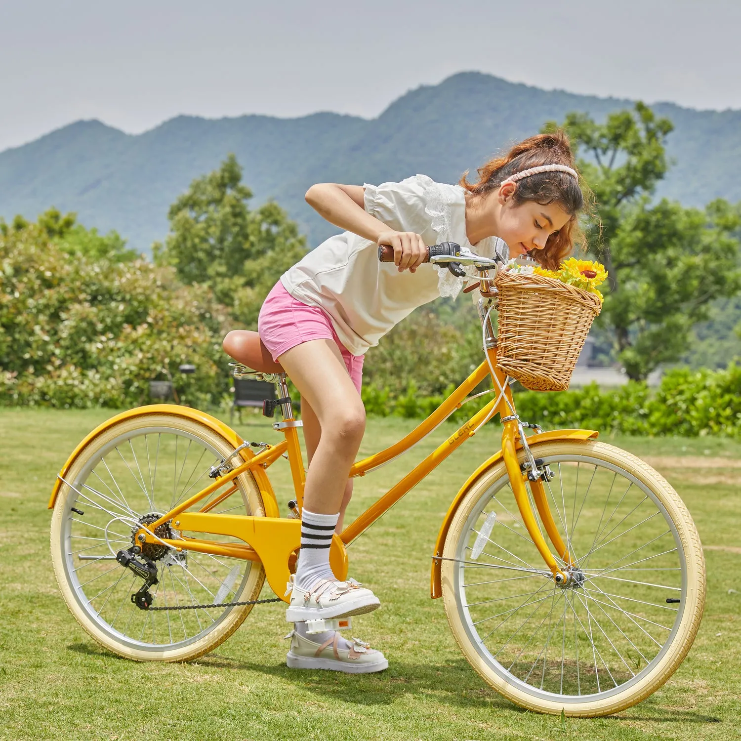 24" Hybrid Bike for Girls and Women-Sissi