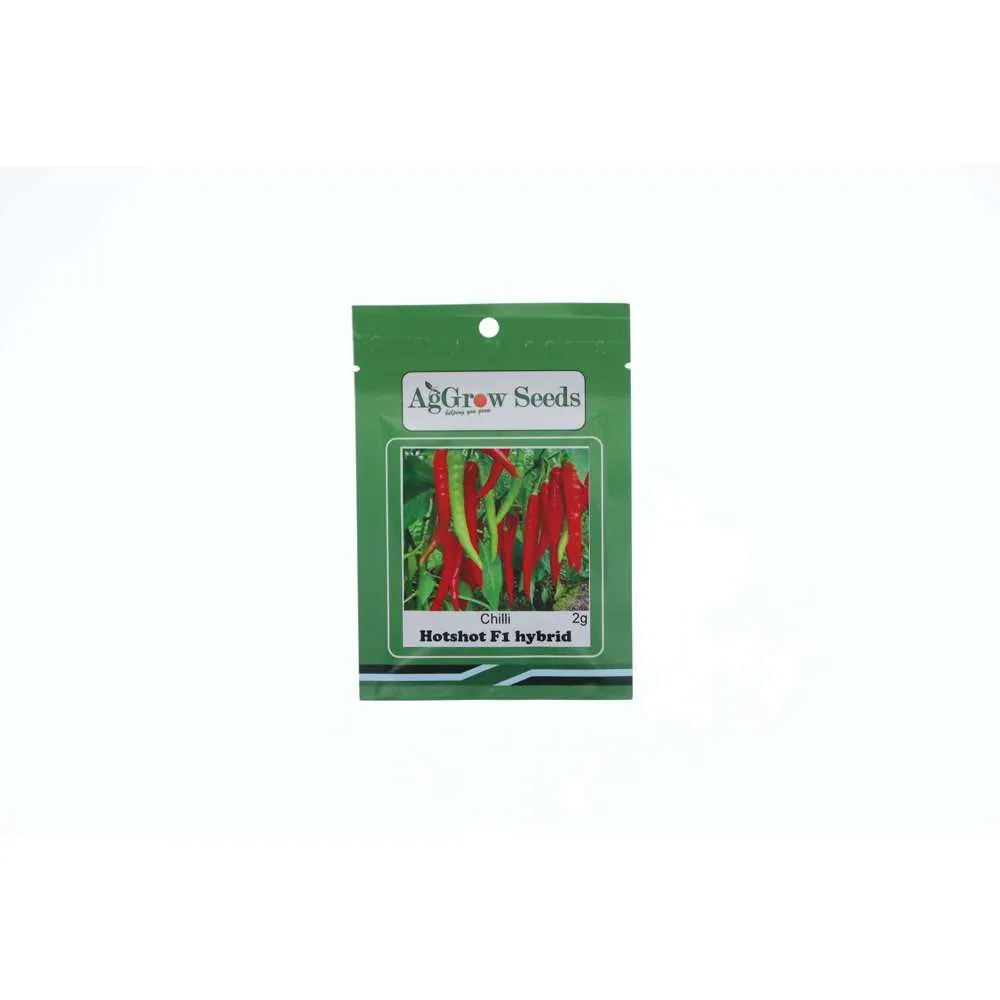 AgGrow Chilli Seeds Hot Shot F1 Hybrid 2g