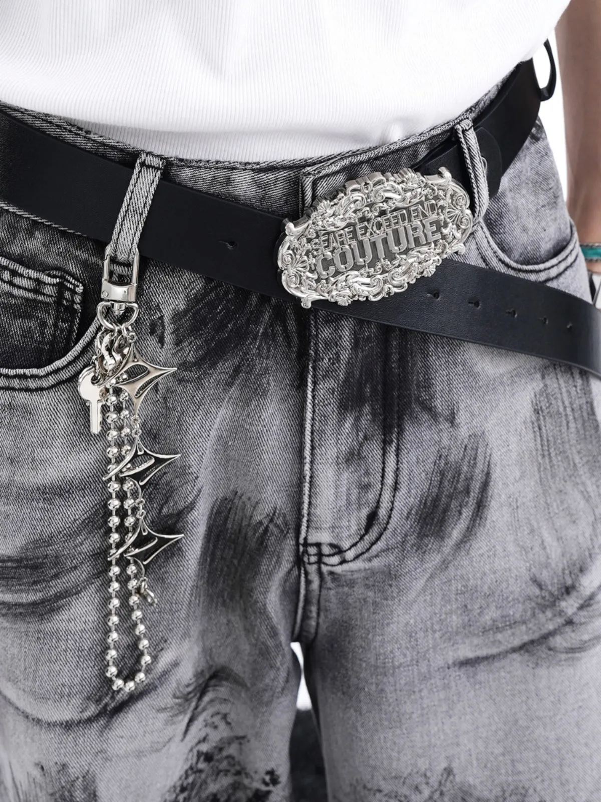 All-match Metal Silver Trouser Chain