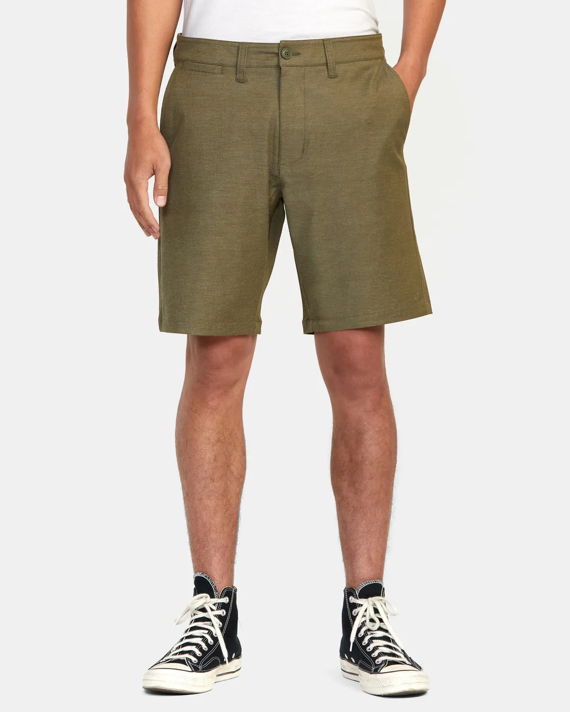 Back In Hybrid Walkshorts 19" - Olive