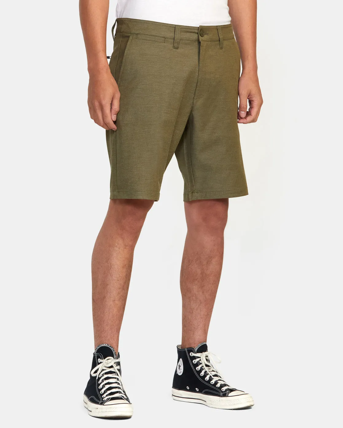 Back In Hybrid Walkshorts 19" - Olive