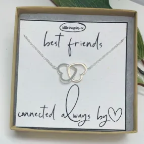 Best Friends Connected Silver Necklace