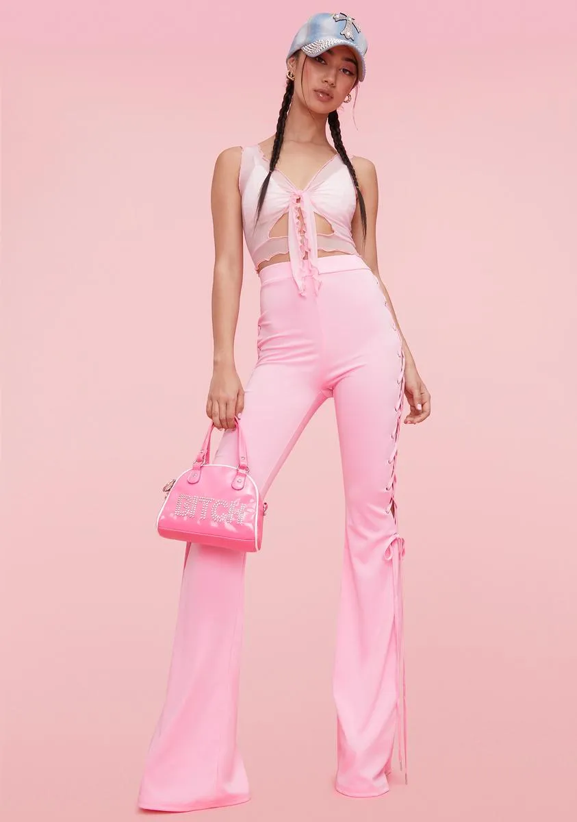 Blush Friends To The End Flare Pants