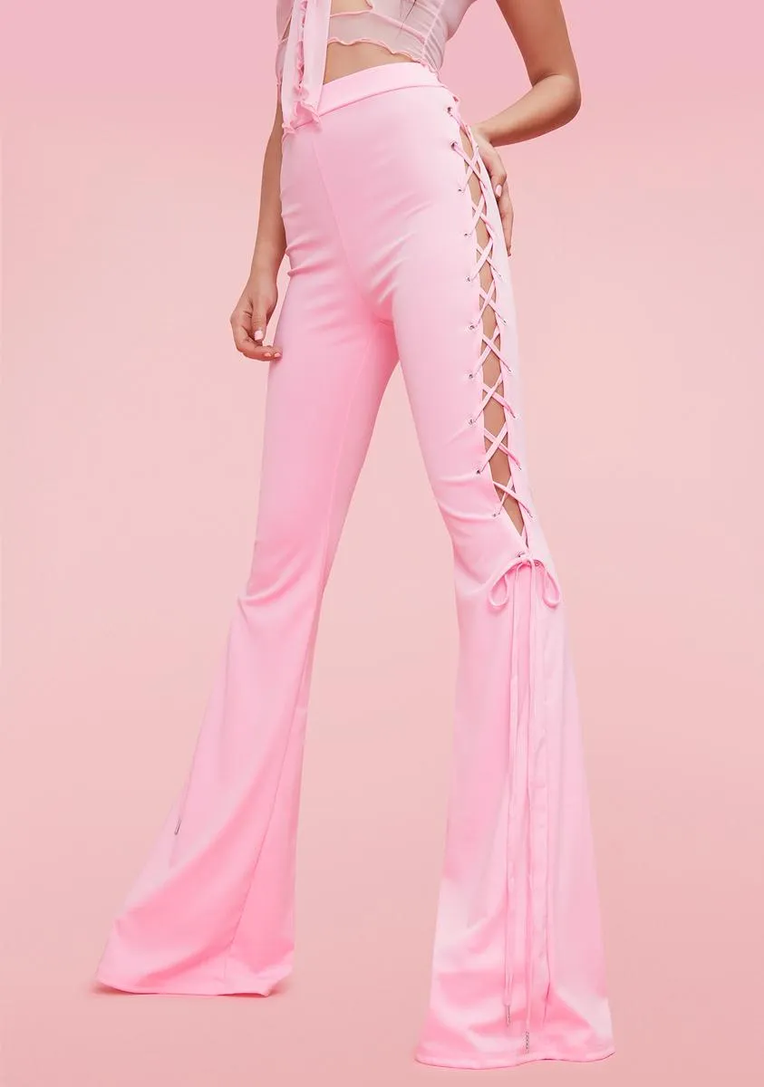 Blush Friends To The End Flare Pants