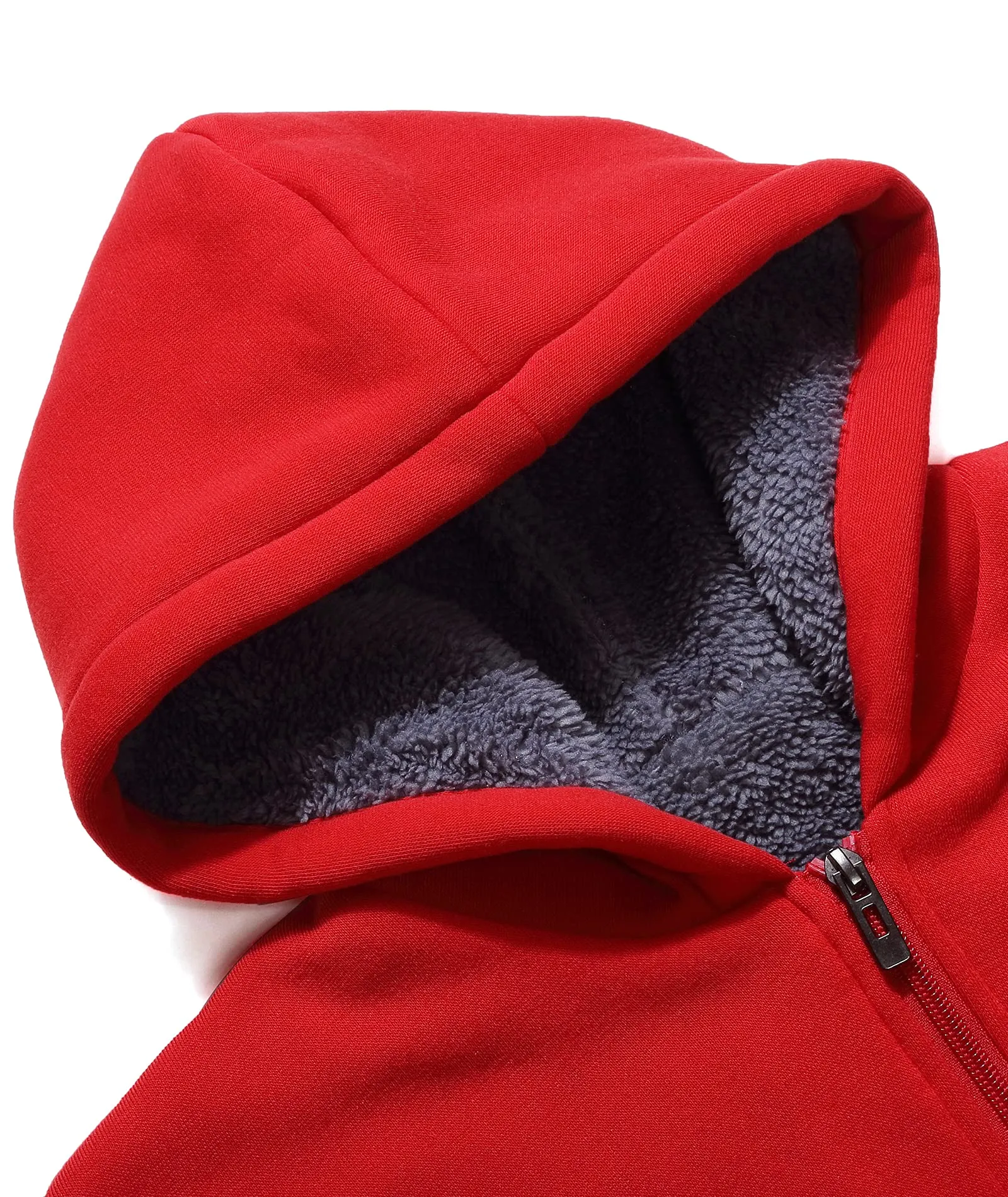 Boy's Sherpa Lined Fleece Hoodie-ZPK005867