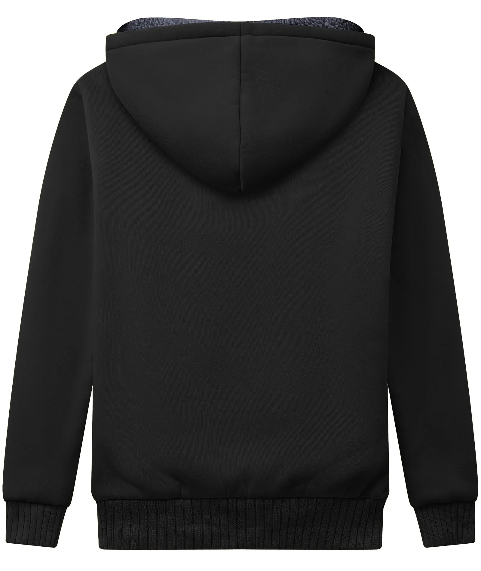 Boy's Sherpa Lined Fleece Hoodie-ZPK005867