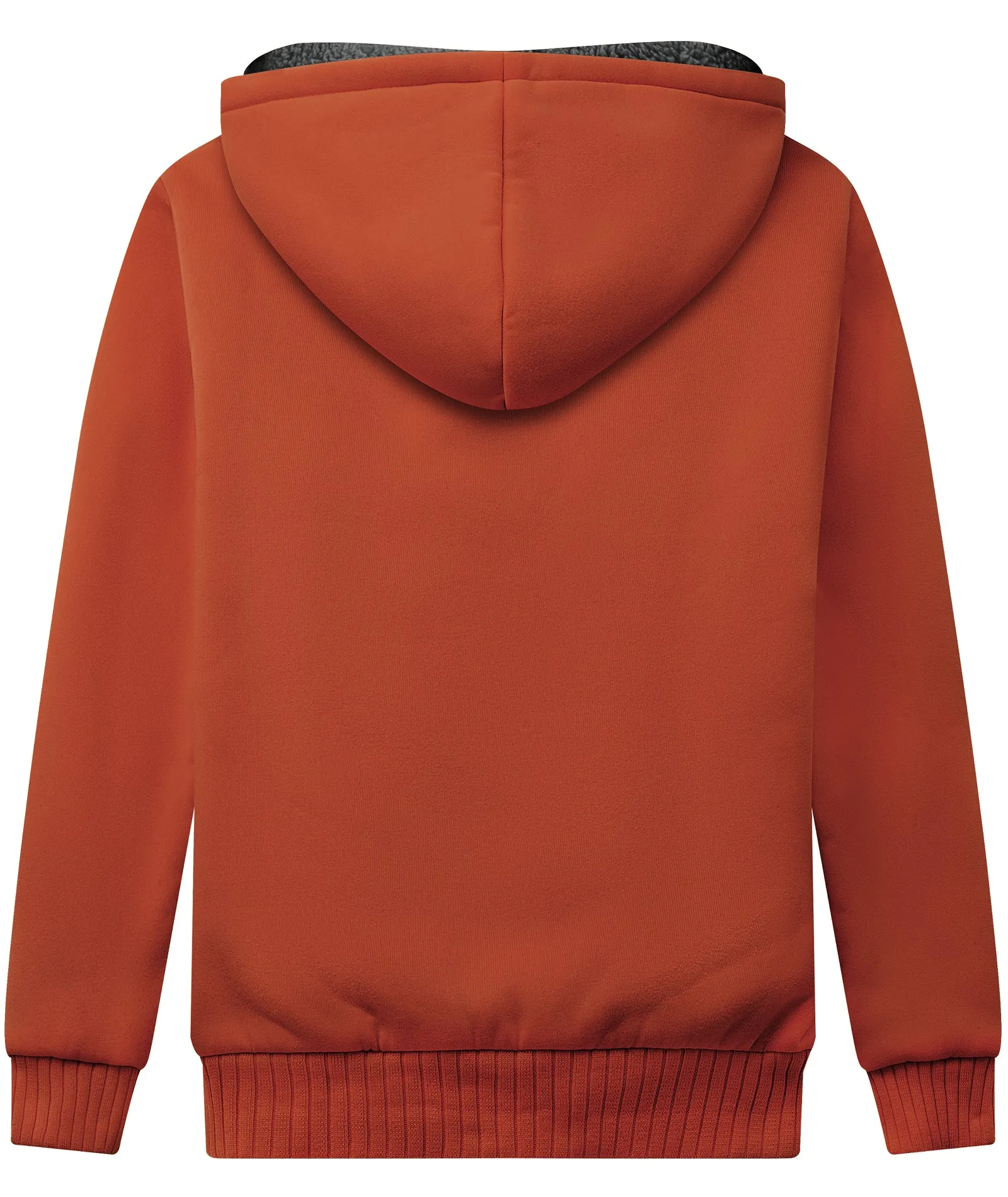 Boy's Sherpa Lined Fleece Hoodie-ZPK005867