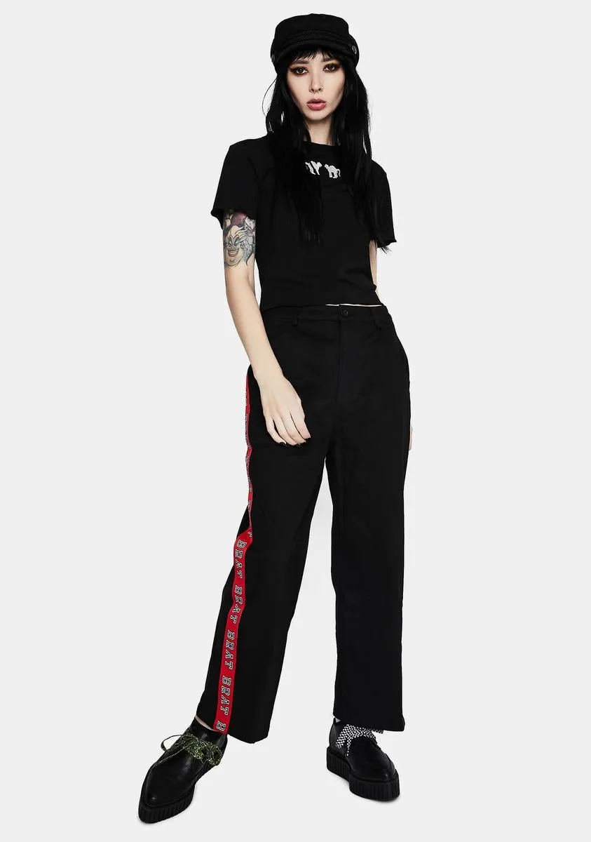 Bratty Straight Leg Pants