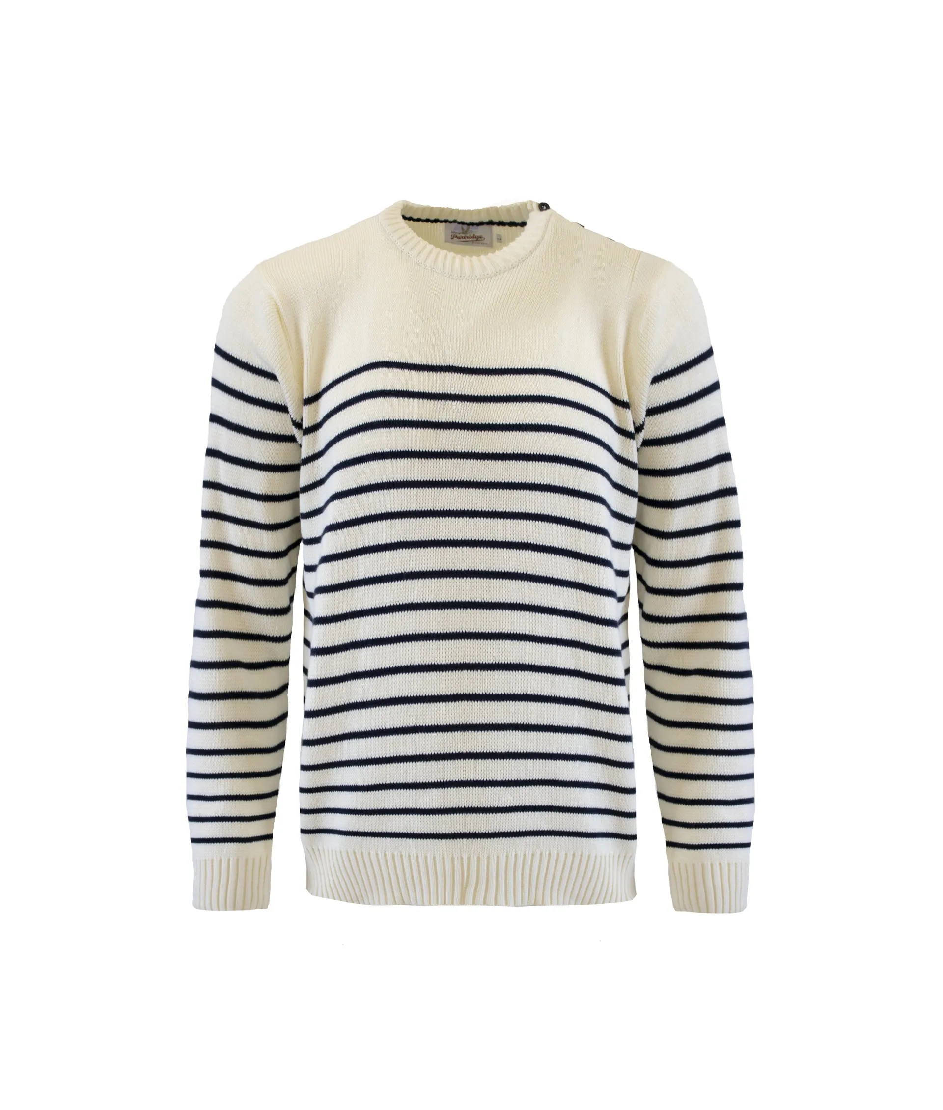 Breton Stripe Sweatshirt - Natural