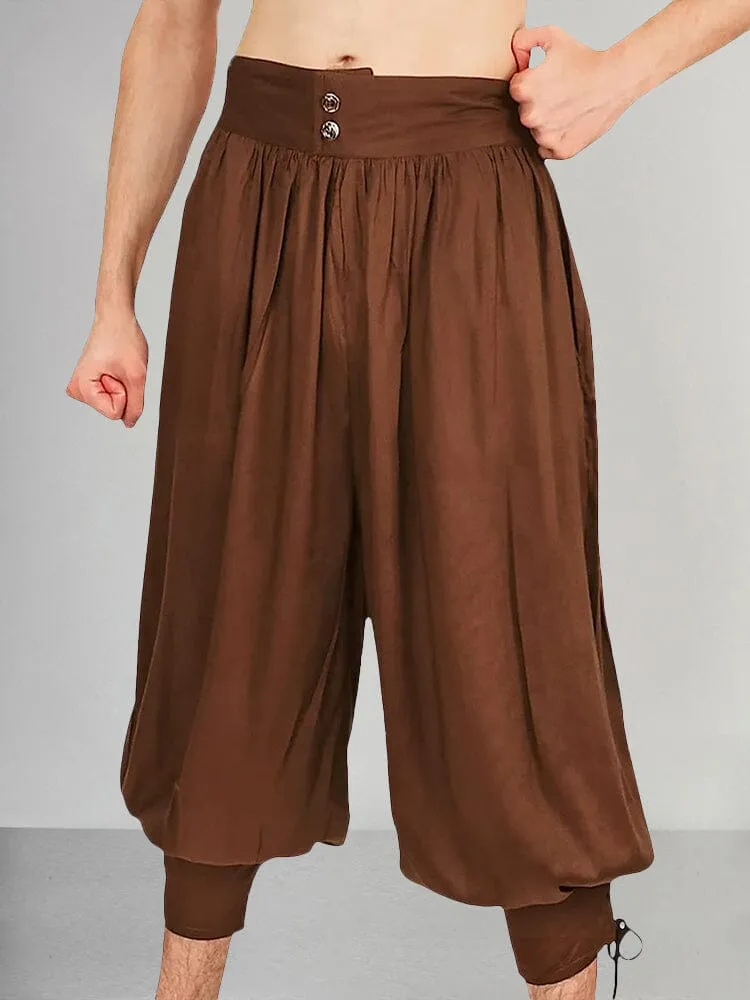 Casual Cotton Linen High Waist Pants