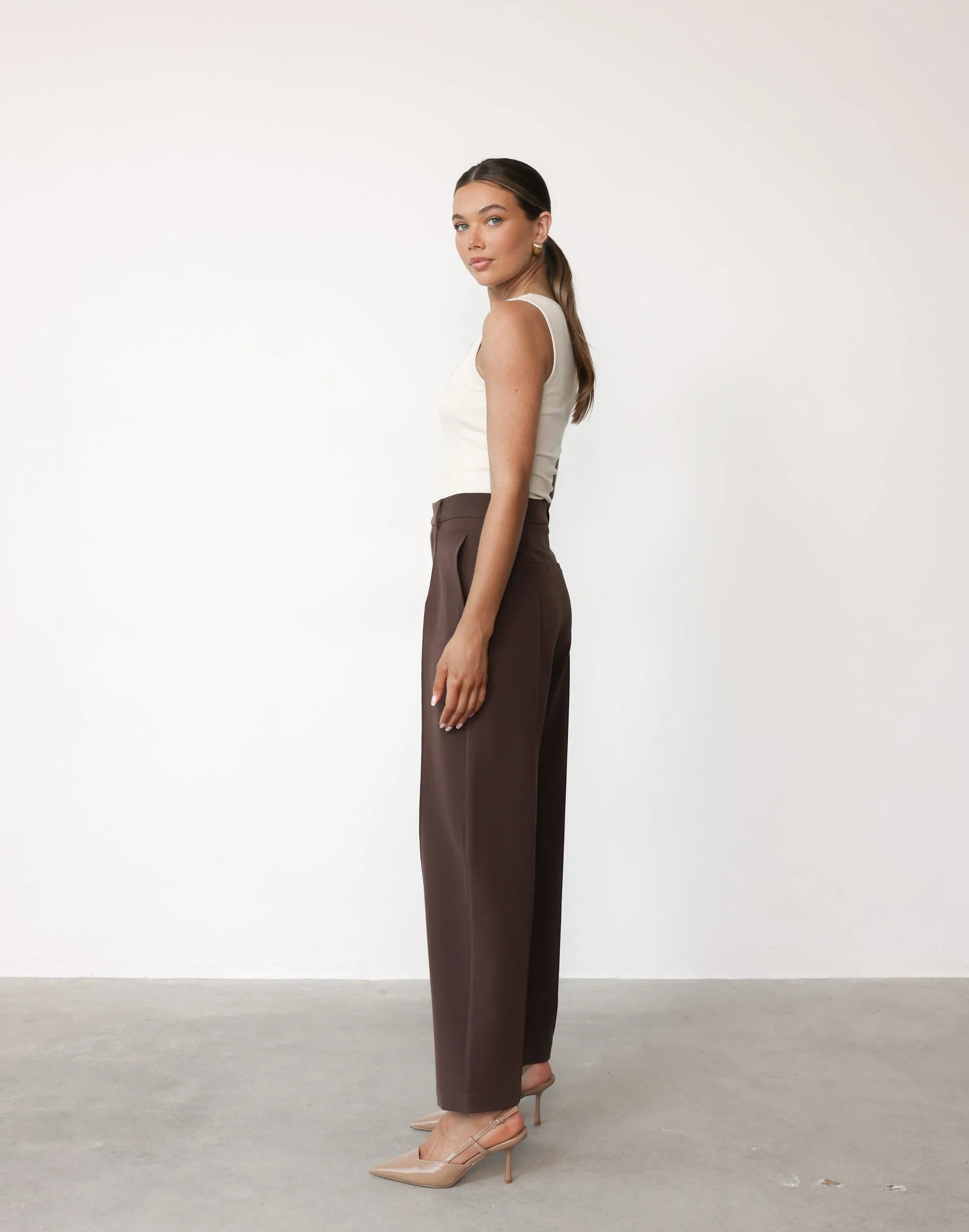 Colden Pants (Chocolate) - Petite