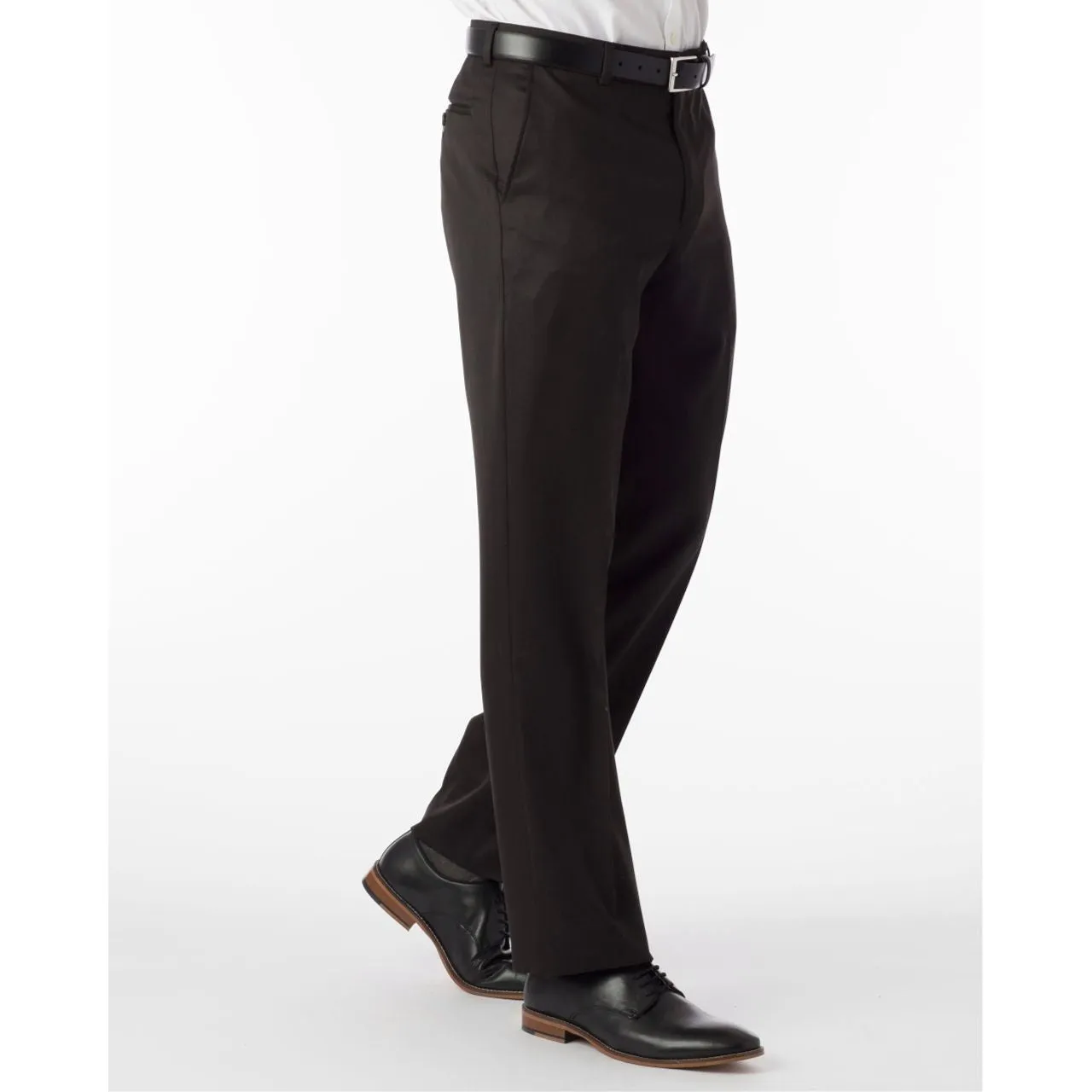 Comfort-EZE Micro Nano Performance Gabardine Trouser in Black (Dunhill Traditional Fit) by Ballin