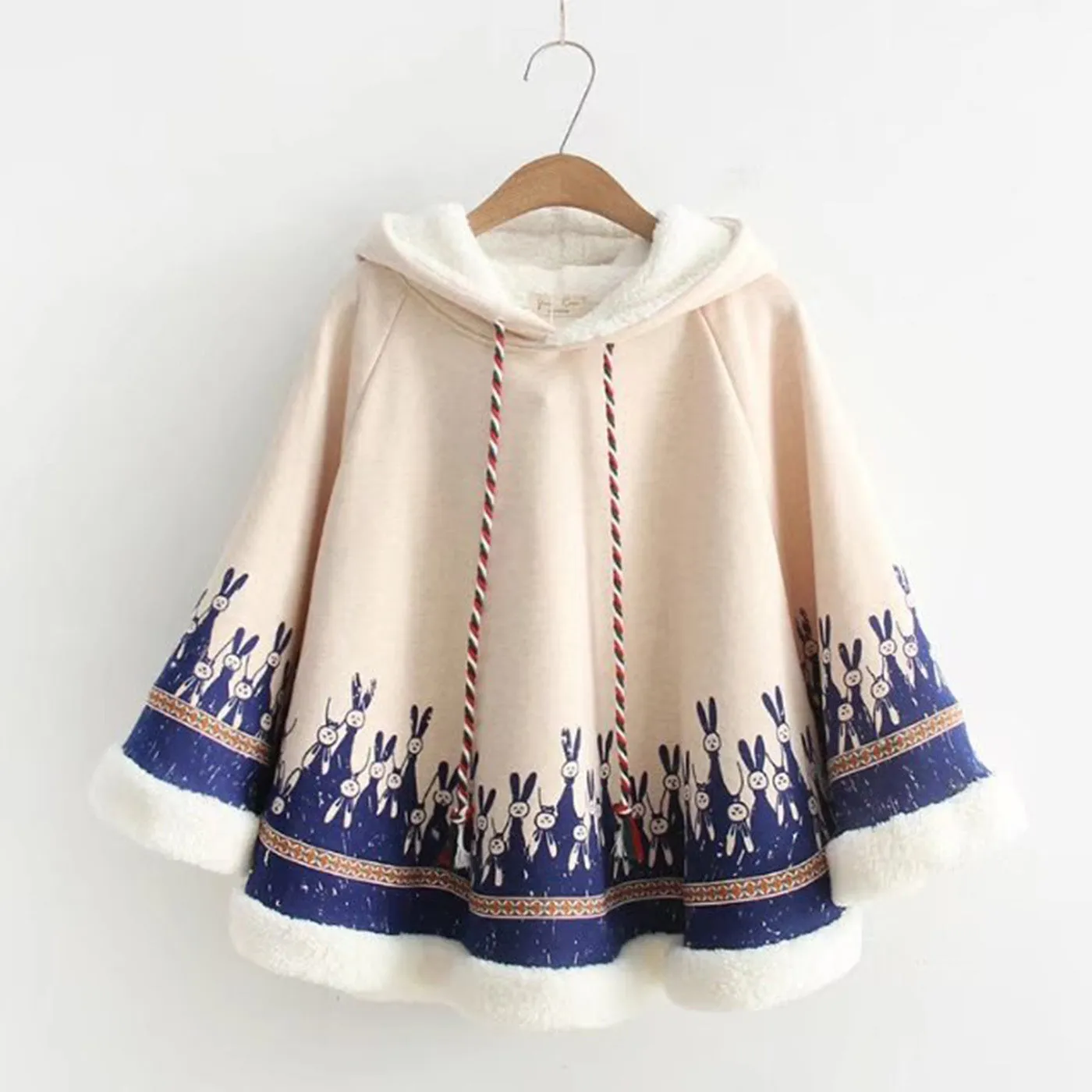 CORIRESHA Mori Girl Rabbit Cape