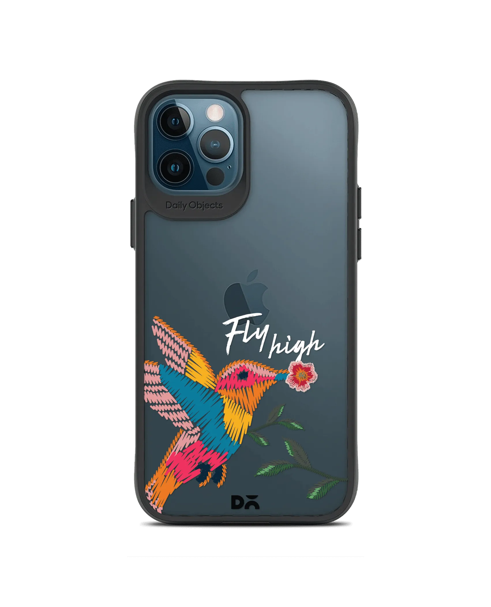 DailyObjects Fly High Black Hybrid Clear Case Cover For iPhone 12 Pro Max