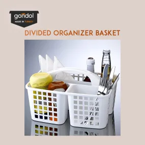 Divided Organizer Basket (with easy to hold handle}