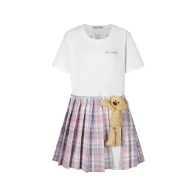 Doozoo Dispatch Tee Skirt in White