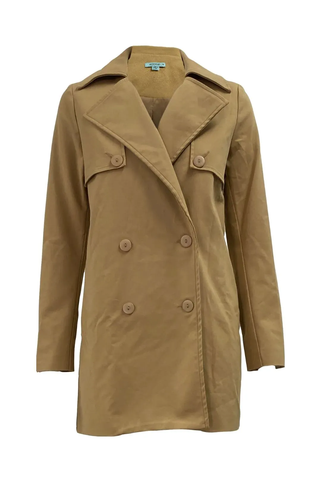 Double Breasted Camel Trench