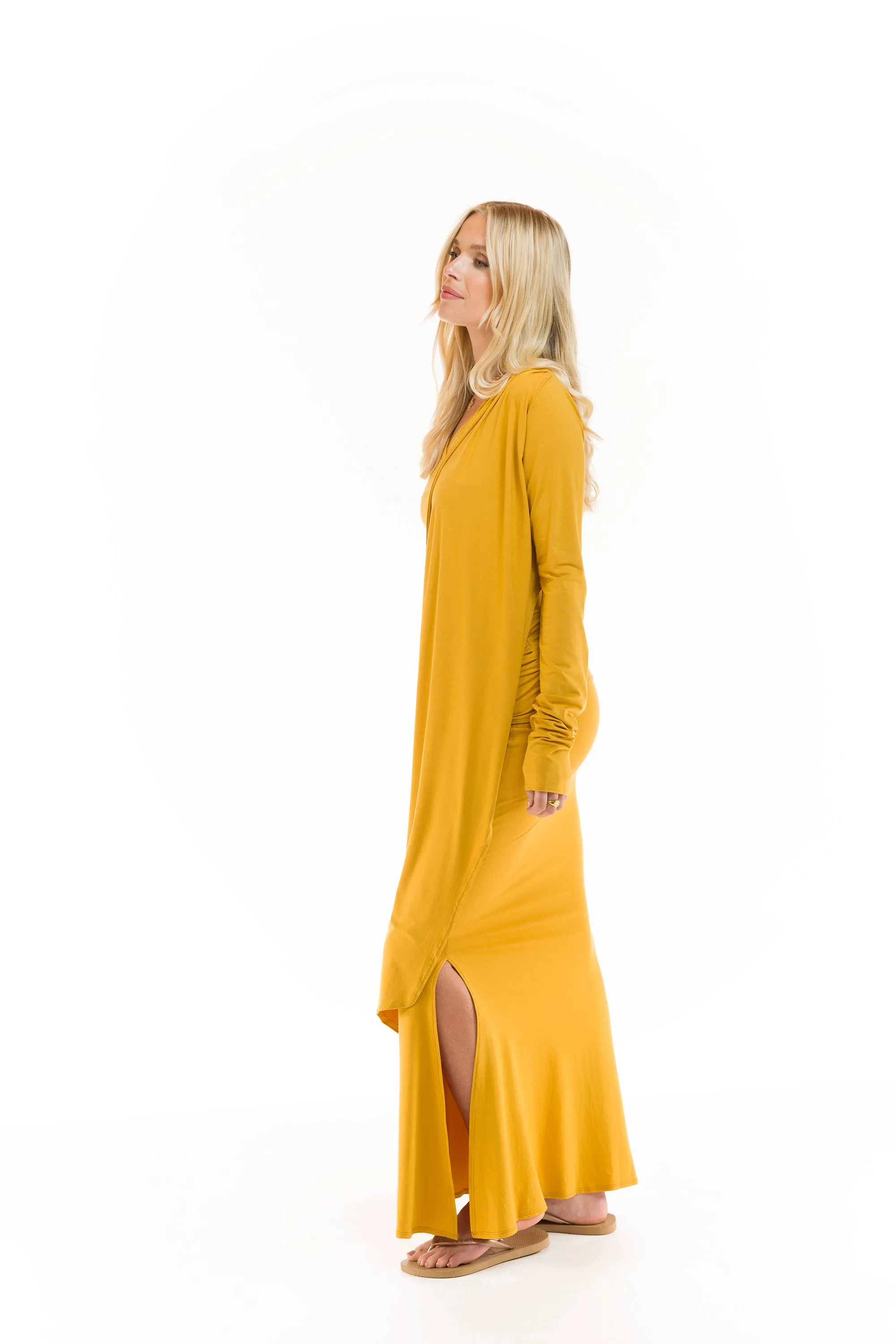 DRAPE SHRUG TIBETAN YELLOW