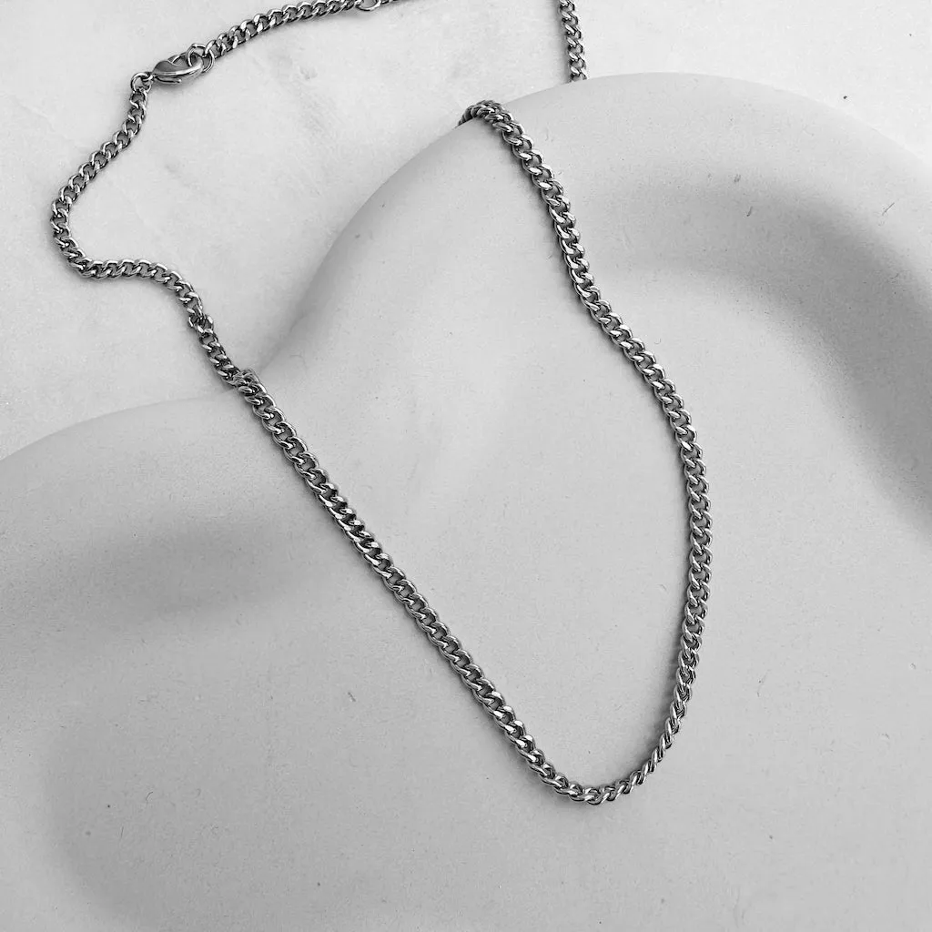 Elena Cuban Chain Necklace