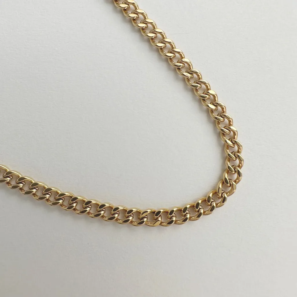 Elena Cuban Chain Necklace