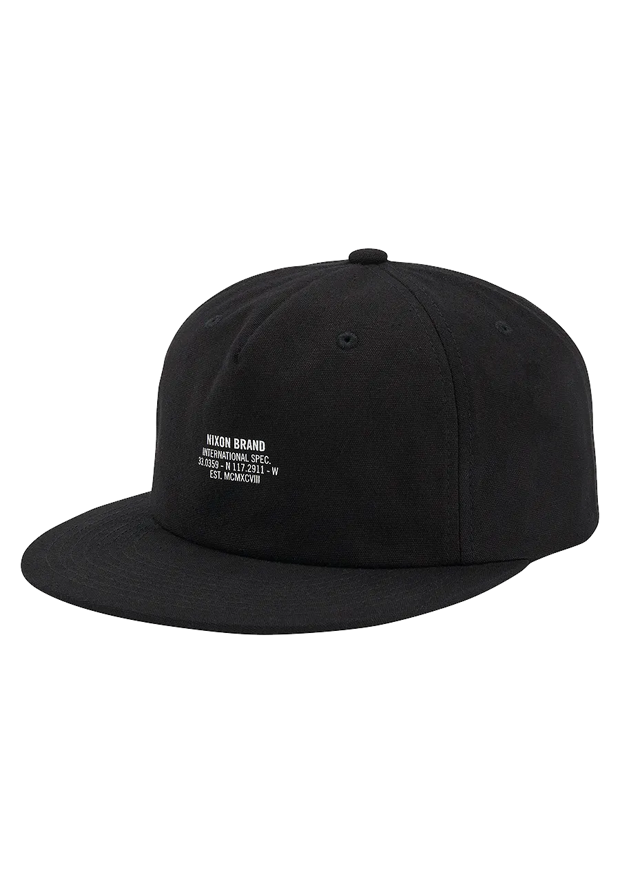 Fatigue Strapback Hat - Black