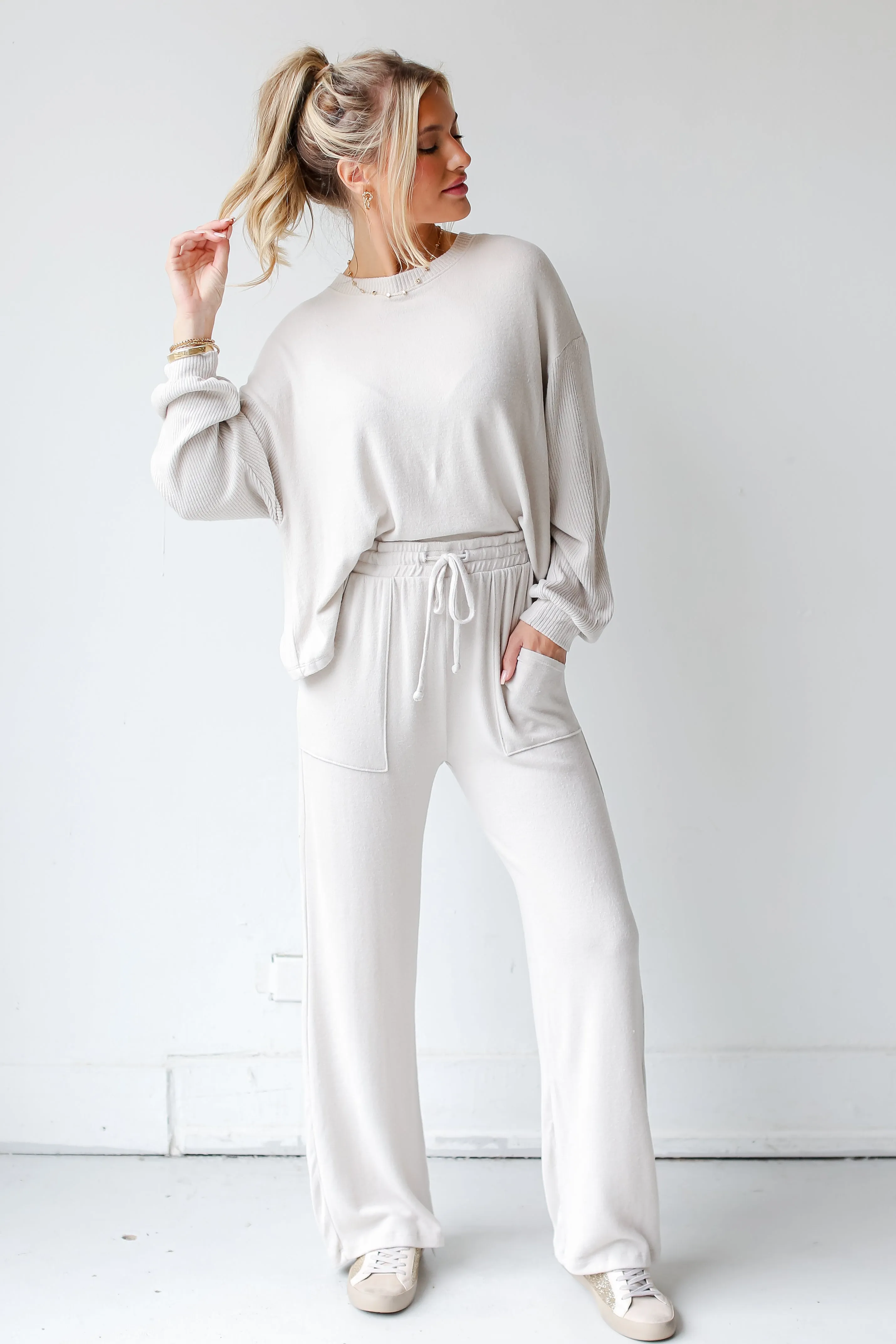 FINAL SALE - Favorite Cuddles Brushed Knit Lounge Pants