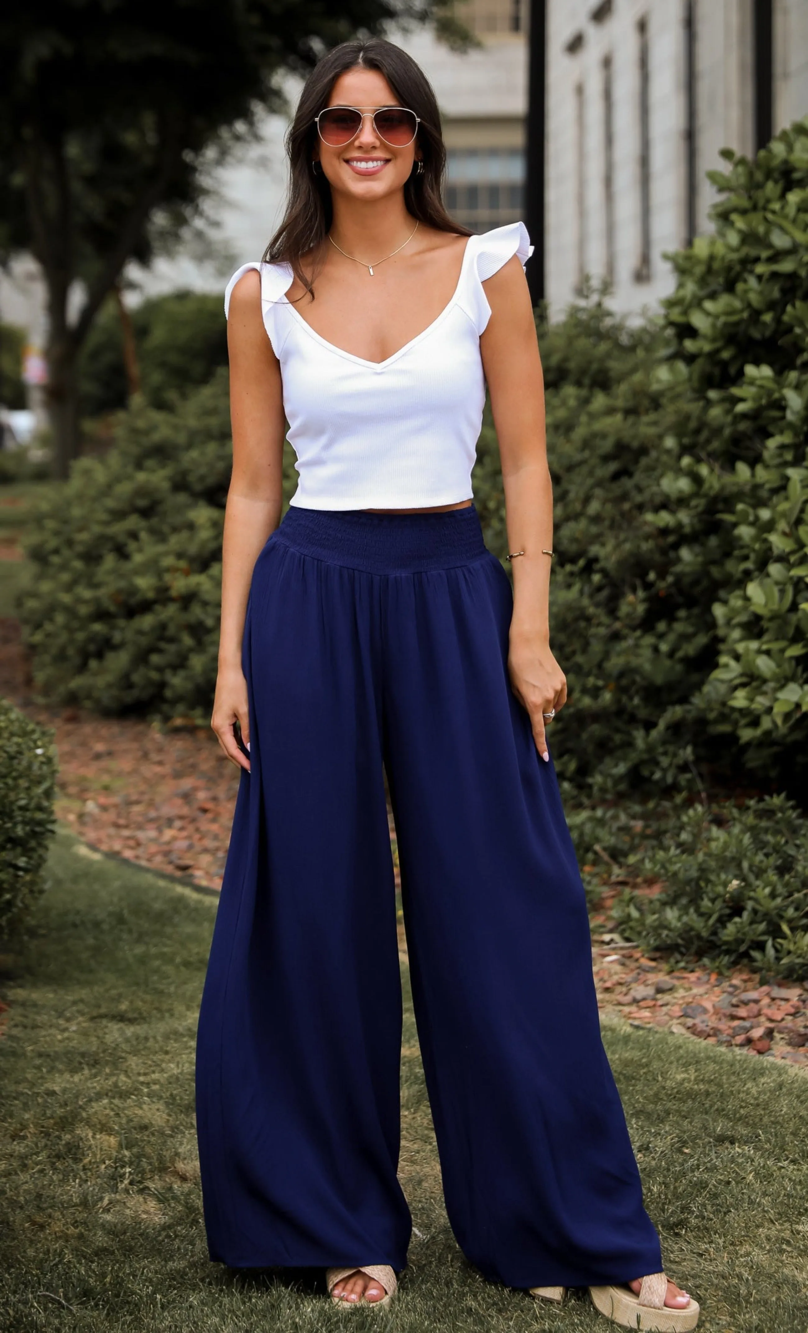 FINAL SALE - Lovely Season Wide Leg Pants