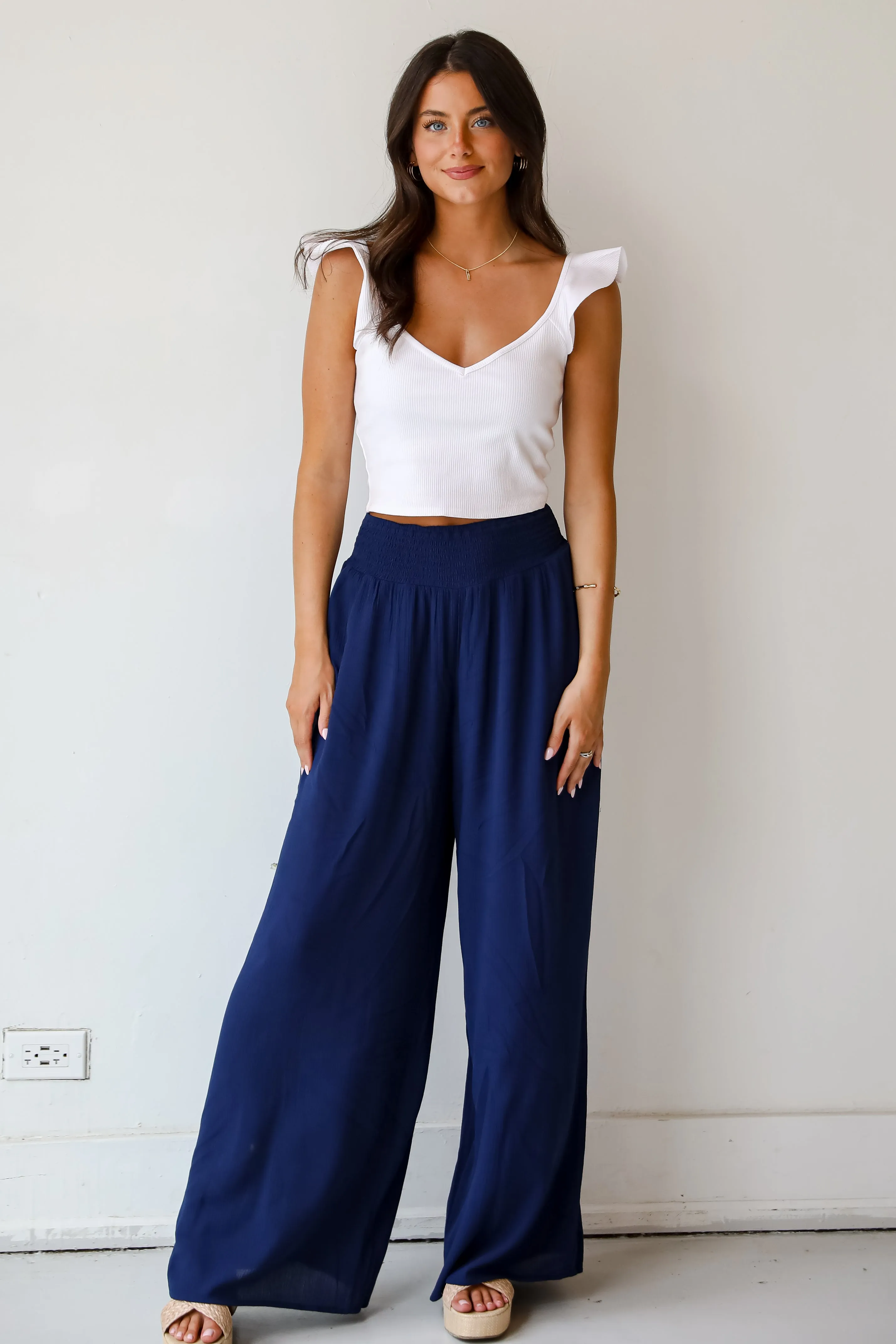 FINAL SALE - Lovely Season Wide Leg Pants