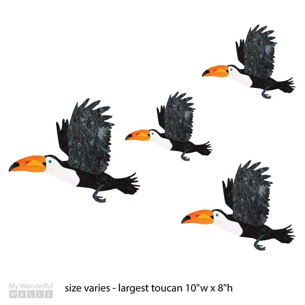 Flying Toucan Bird Wall Stickers