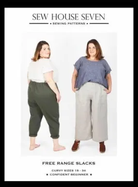 Free Range Slacks Pattern Curvy # SHS141C