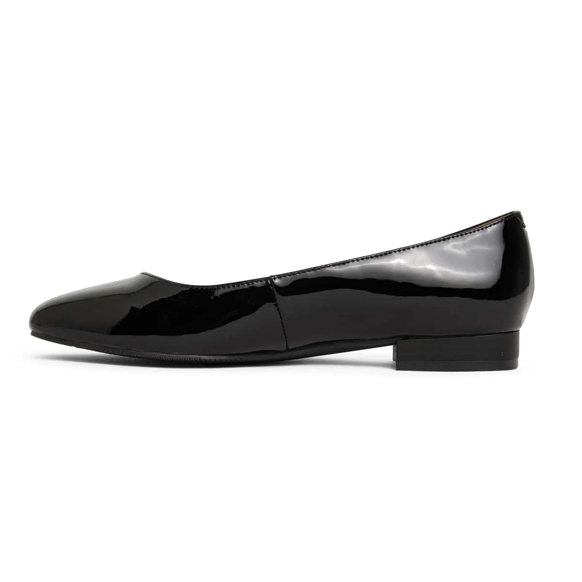 Gaby Flat in Black Patent