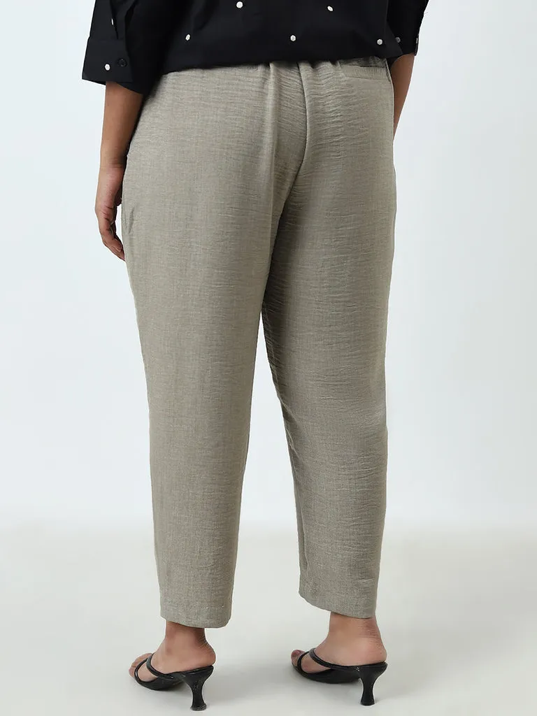 Gia Grey High-Rise Pants