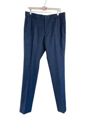 H&M mens blue royal blue 'slim fit' trousers, 33 x 31.5