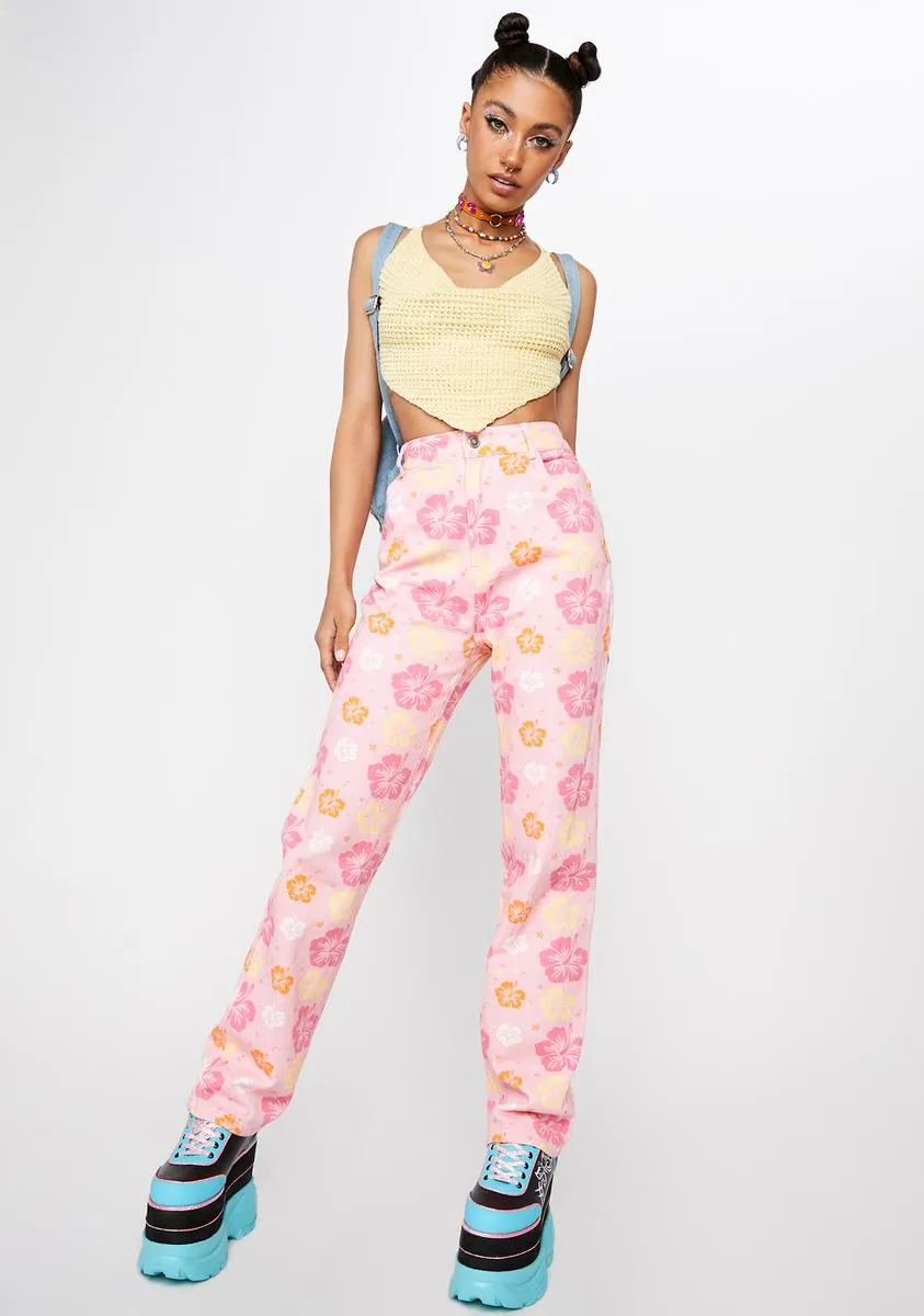 Hawaiian Floral Electric Avenue Pants