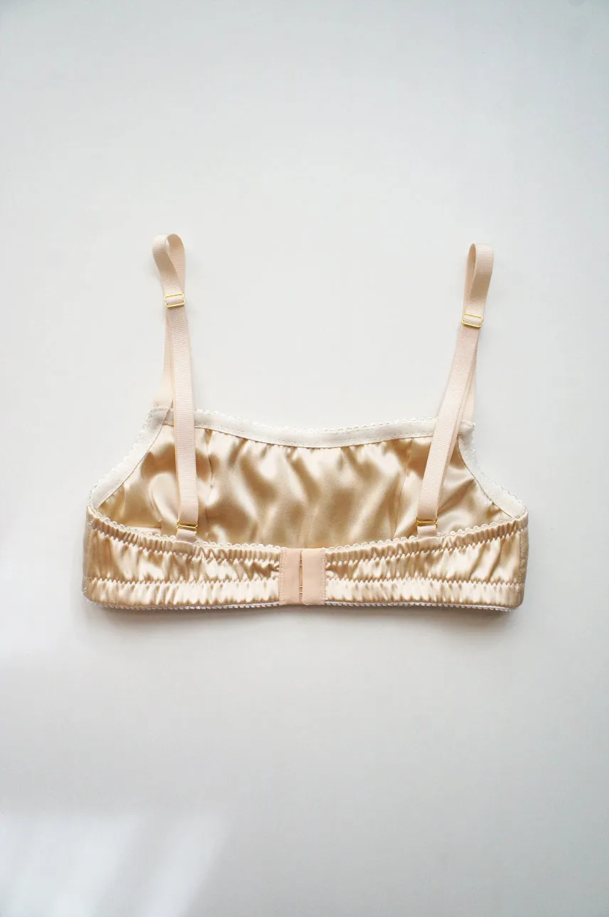 Heirloom Bralette Beige Gold Bandeau