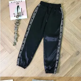 High Quality Solid color mid waist hip lifting casual wholesale fashion stacked legging pants stacked trousers S3689670