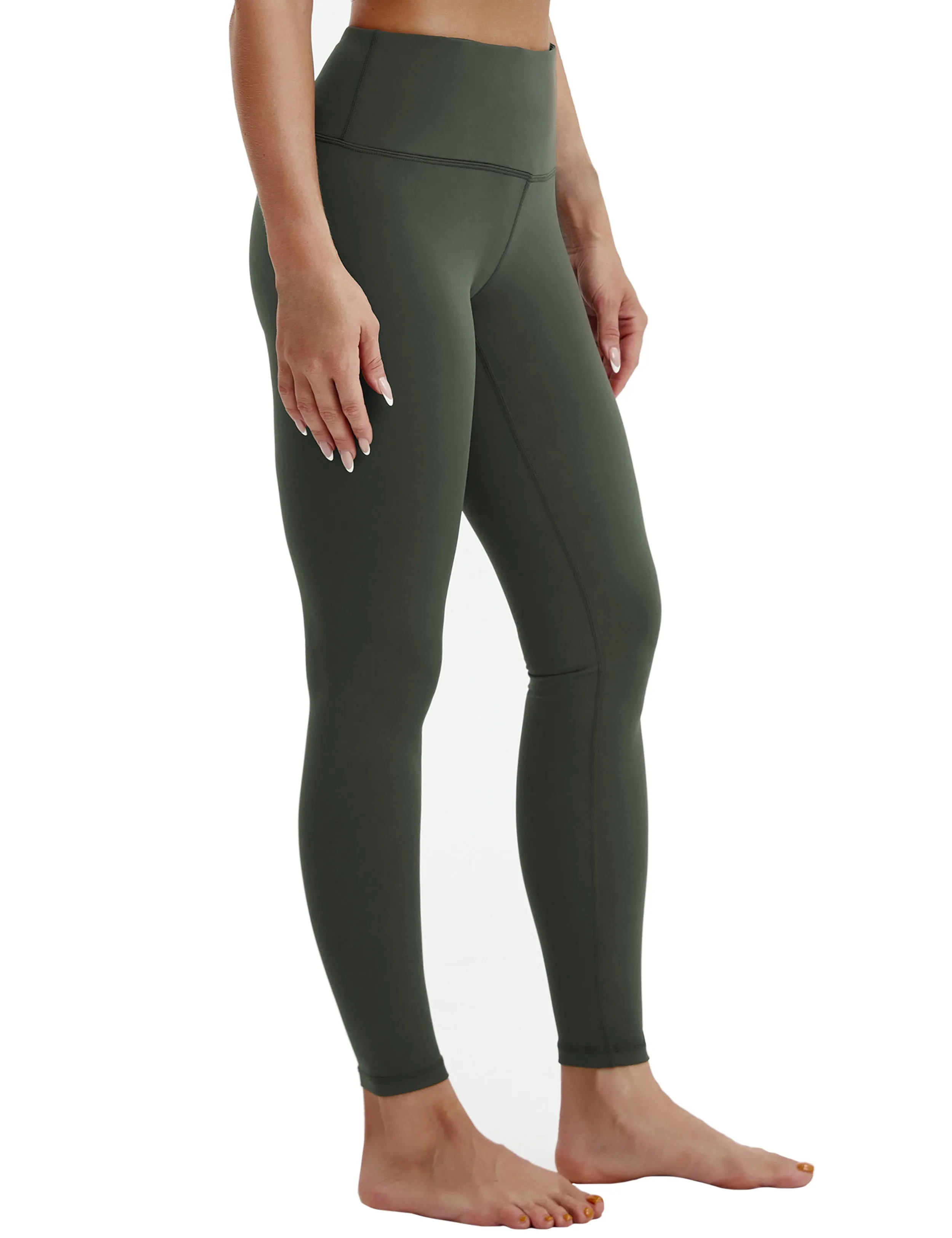 High Waist Jogging Pants olivegray_Jogging