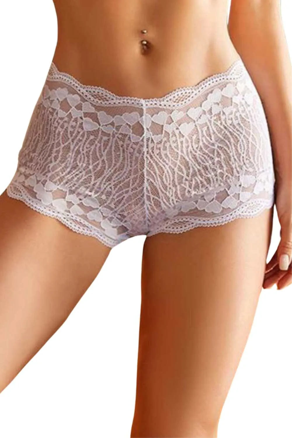 High-waist Lace French Panties