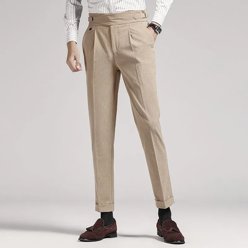 High Waist Slim Fit Naples Trousers