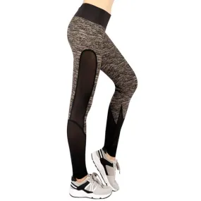 High Waist Stitching Mesh Yoga Pants