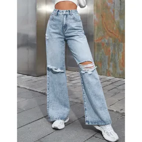 High Waist Wide Leg Jeans