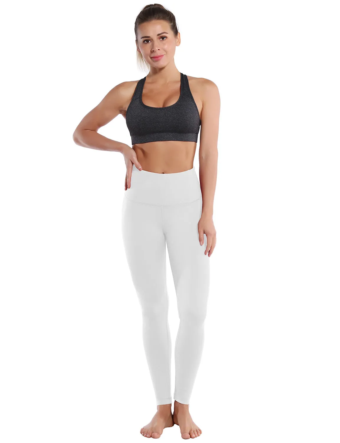 High Waist Yoga Pants white