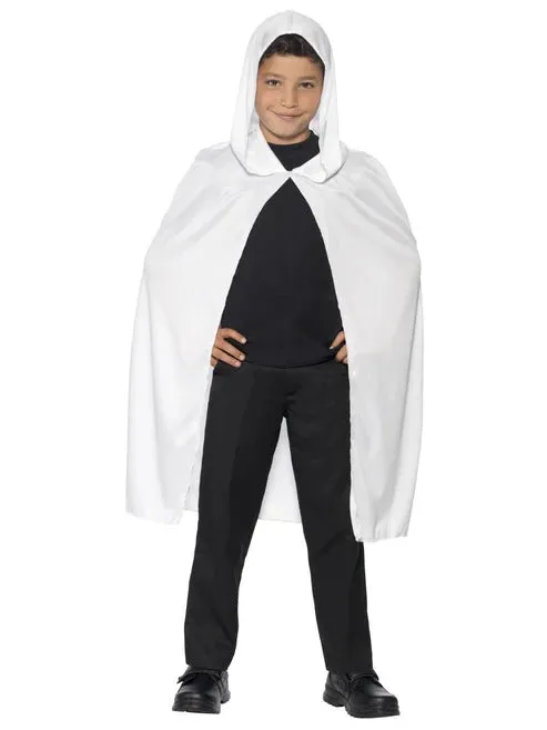 Hooded Cape, White