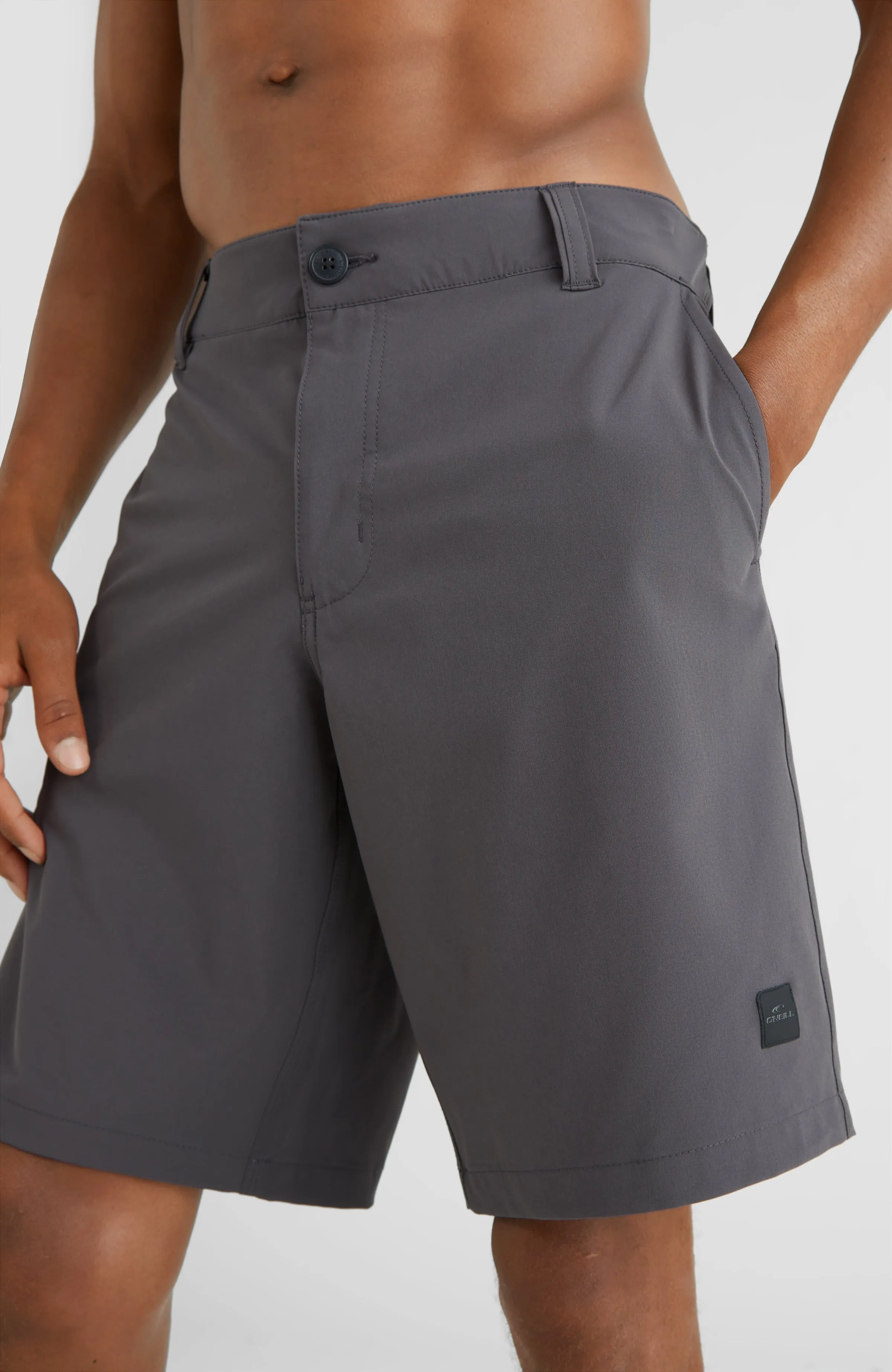 Hybrid Chino Shorts | Asphalt