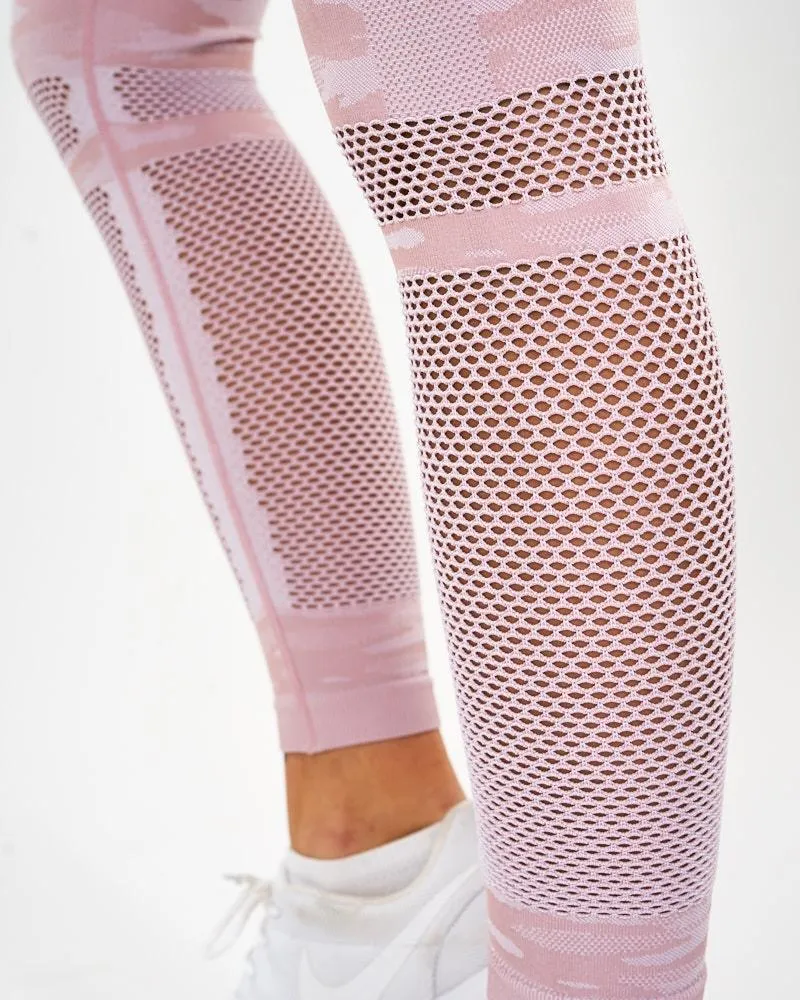 ICIW Seamless Tights Camo - Dusty Pink