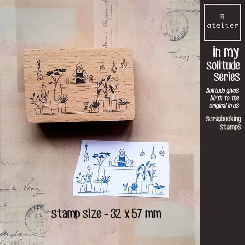 in my solitude daily life Scrapbooking Wooden Stamps