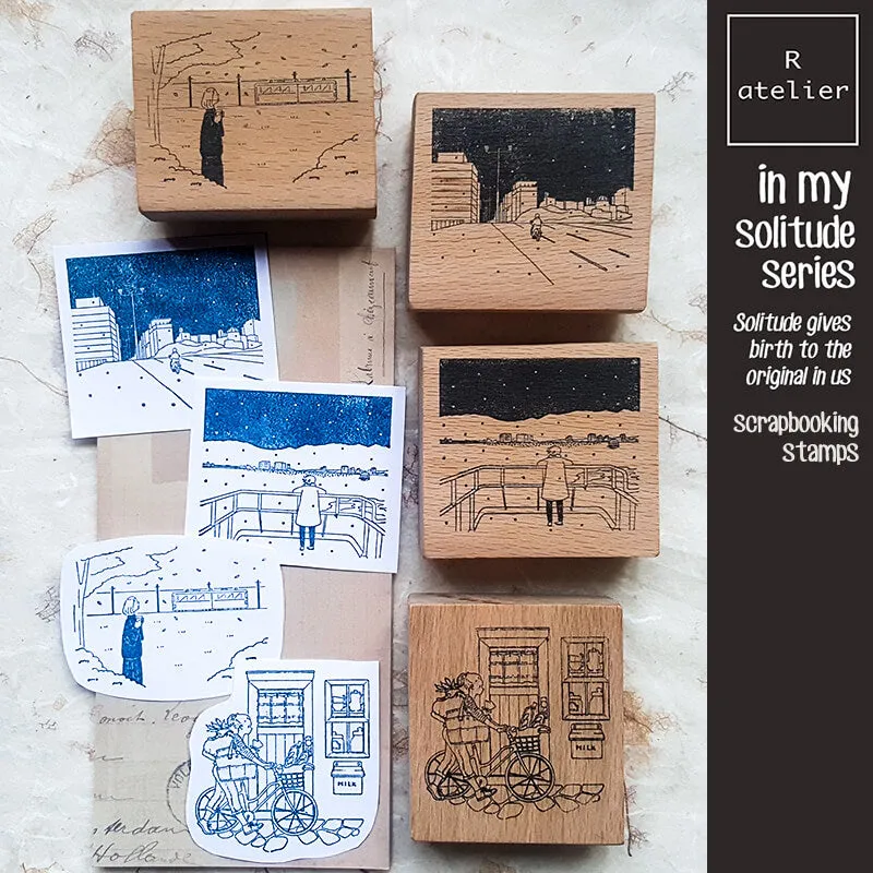 in my solitude daily life Scrapbooking Wooden Stamps