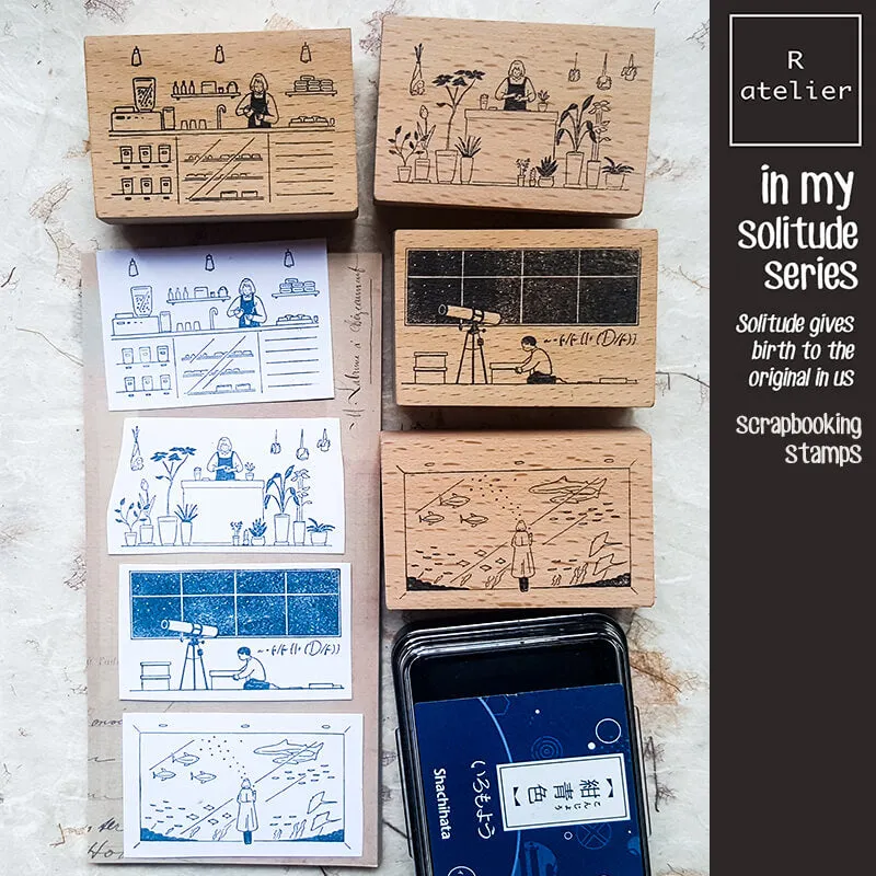 in my solitude daily life Scrapbooking Wooden Stamps