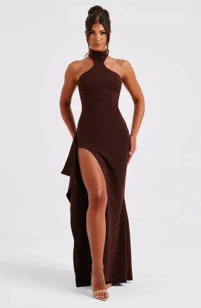 Isadora Maxi Dress - Chocolate