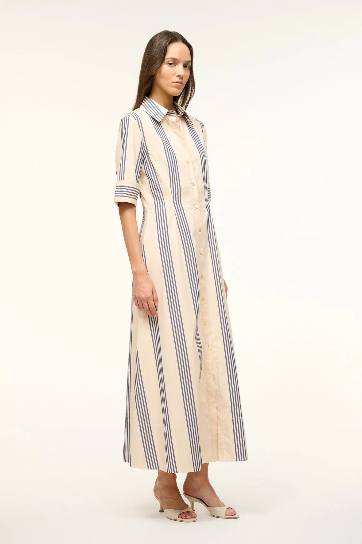 JOAN MAXI DRESS | MARINE BAYADERE STRIPE